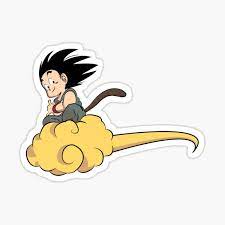 The most prominent protagonist of the dragon ball series is goku, who along with bulma form the dragon team to search for the dragon balls at the beginning of the series. Goku Nimbus Stickers Redbubble