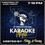 Karaoke Night at Twin Lights Brewing with Sing & Sway