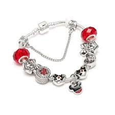 Pandora Styled Disney Kids Bracelet In 2020 Disney Charm Bracelet Pandora Bracelet Charms Unique Leather Bracelet