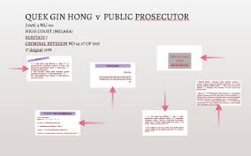 Maybe you would like to learn more about one of these? Quek Gin Hong V Public Prosecutor By Zai Osman