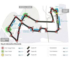 Formula 1 Singapore Grand Prix Circuit Map Singapore Grand Prix Formula 1 Formula Racing