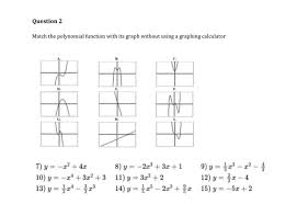 Maybe you would like to learn more about one of these? Question 2 Match The Polynomial Function With Its Chegg Com