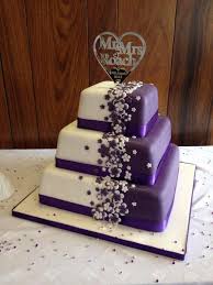 Cadbury Purple Wedding Cake With Bespoke Topper Cakepurple In 2020 Simple Wedding Cake Wedding Cakes Vintage Wedding Cakes With Cupcakes