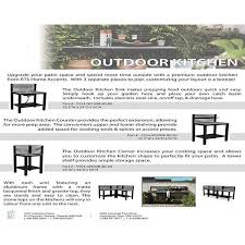 Outdoor kitchens designed with the chef in mind. Home Accents Aluminum Outdoor Kitchen Sink With Granite Counter Top Matte Black Overstock 31483545