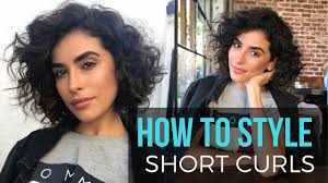 Short hairstyles are the best for the summer and nowadays short hairstyles are very popular if you want to change yourself into a new hair style in the new season, then consider the short hair style to let you welcome the coming. How To Style Short Curly Hair Wet To Dry Tutorial Youtube