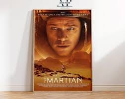 The Martian Movie Poster, Matt Damon Wall Art, Sci-fi Space Decor, Fine Art  Print, Movie Poster Gift