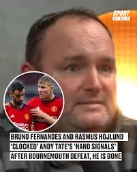 Another Andy Tate classic 😅 The Stretford Paddock personality didn't hold  back after United's defeat to Bournemouth 😳