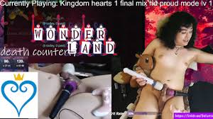 trans girl plays kingdom hearts stream controls vibe lv 1 proud mode  Wonderland
