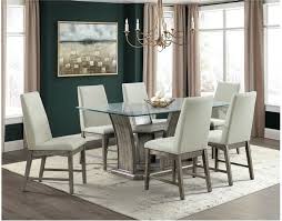 Dining table and chairs set. Elements International Dapper Grey Glass Dining Table With 4 Chairs Set Dpr300dtc 4xdpr300scn Miskelly Furniture
