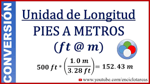 Convertir Pies A Metros Ft A M Youtube