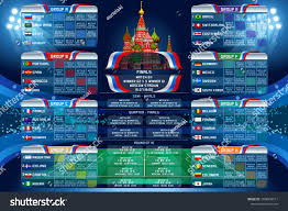 Russia 2018 World Cup Calendar Soccer Schedule Table Template Vector Illustration Final Results With Flags Of Co In 2020 Russia World Cup Calendar Vector Vector Free