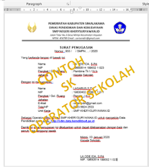Download contoh surat penugasan veval un dinas pendidikan format 600 x 750 pixel. Download Contoh Sk Operator Sekolah Tahun 2021 2022 Kherysuryawan Id