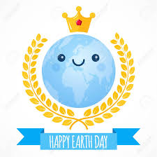 Savesave tierra animado for later. Fondo De Vector Del Dia De La Tierra Globo De Dibujos Animados Con Corona De Oro Y Corona De Laurel Lindo Planeta Sonriente Alegre Ilustracion Para La Celebracion Del 22 De Abril
