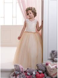 Vestito da sposa champagne con schiena scoperta. Vestito Per Comunione E Damigella Color Champagne Online