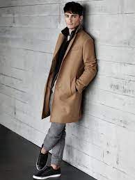 Collar tab, two front pockets, two inner pockets as well as an opening for headphones if you wanted to put a music player/phone in the inside pocket. Banana Republic Camel Wool Topcoat In Natural For Men Lyst