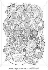 Second, get two free adult coloring book pages in pdf format directly from our book soul coats: Sweet Dessert Coffee Vector Photo Free Trial Bigstock