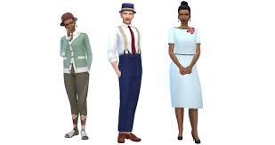 My sims clothes and hair. Sims 4 Maxis Match Cc Vintage Style Clothes For Male And Female Sims Extra Time Media
