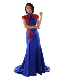 Topwedding Chinese Style Prom Dress Long Cheongsam Qipao Women S Blue And Red Topwed Cheap Bridesmaid Dresses Uk Cheap Bridesmaid Dresses Online Wedding Dress