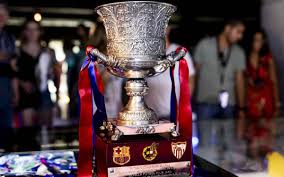 Must have product for every football supporter. Spanish Super Cup Trophy In Barca Museum