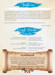 INVITACIÓN ASOCIACIÓN DE TUNANTES CENTRO JAUJA ERASMO SUAREZ ZAMBRANO  Retornando al pais de la Tunantada Tradicional festividad del 20 de enero  en honor a nuestros santos patronos San Sebastián y San Fabián