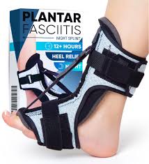 Upgraded Plantar Fasciitis Night Splint and Foot Massage Ball Set