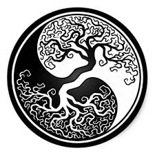 Sticker Rond Arbre De La Vie Blanc Et Noir Yin Yang Zazzle Be Tatuirovki O Zhizni Tatuirovki I Tatuirovki Maori