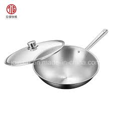 The second fry really makes a difference and trust me, all chinese takeout restaurants follow this practice. Green Initiative Pure Titanium Chinese Nonstick Stir Frying Pan Woks China Stir Frying Pan And Frying Pan Price