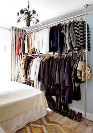 Shop exclusive offers on closets. Organizing Solutions For The Closet Less Lady No Closet Solutions Closet Bedroom Open Closet