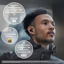 Sony WF-1000XM4 trådlösa hörlurar, In-ear (svart)