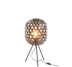 By allowing a natural expression to shine, we can use 65% of bamboo instead of just 20%. Table Lamp Bamboo Black Small Sl Homedecoration Com