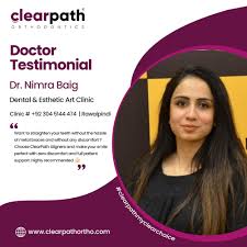 Dr. Nimra Baig from @dental_esthetic_art collaborates with ClearPath  Orthodontics to provide expert insights into Clear Aligner technology and  shares her experience with ClearPath. Contact us at 042 111 333 276 to  schedule