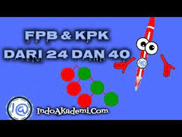 Jul 26, 2021 · tentukan kpk dari 4 dan 6. Fpb Dan Kpk Dari 24 Dan 40 Dalam Bentuk Faktorisasi Prima Berturut Turut Youtube