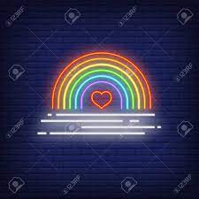 Maybe you would like to learn more about one of these? Bright Rainbow Neon Sign Glowing Colorful Neon Rainbow And Heart Royalty Free Cliparts Vectors And Stock Illustration Image 114348329