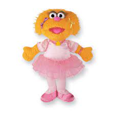 G75375 Gund Sesame Street Character Zoe 31cm 12 Plush Toy Doll Gund Ballerina Plush Sesame Street Plush Toy Dolls