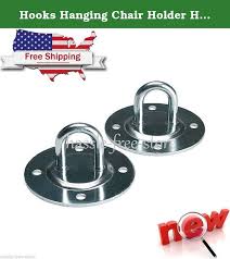Hooks Hanging Chair Holder Hammock Yoga Swings Rope Ceiling Room Wall Set Of Two Size 2 Hooks Color Hanging Chair Best Home Office Desk Home Office Desks
