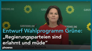 Die grüne | die grünen. Wahlprogramm Grune Vorstellung Des Entwurfes Zur Bundestagswahl 2021 Youtube