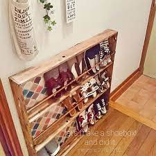 使えないわけない 突っ張り棒 すのこ が最強でした organizadores para espacios pequenos muebles para guardar zapatos muebles para zapatos
