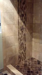 Waterfall Shower Tiles Waterfall Mosaic Tile Under Shower Head Now Future House Inspi Bathroom Remodel Shower Shower Tile Bathroom Remodel Shower Bathtub