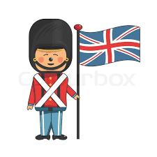 Begin to draw the soldier's uniform. Happy Soldier In Red Uniform Holding Stock Vector Colourbox