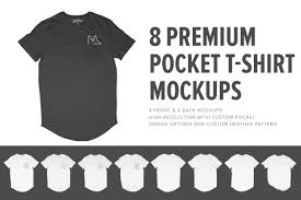 8 Premium Pocket T Shirt Mockups Tshirt Mockup Shirt Mockup Mockup Design
