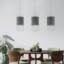 Viel ratsamer ist es allerdings, die räumlichen voraussetzungen, die gewünschte. Eglo Deckenleuchte Pendelleuchte Textil Wohnzimmer Hangelampe Esszimmer Hangeleuchte 3 Flammig Schirme In Kafig Design 3x E27 Lxh 74x110 Online Kaufen Otto