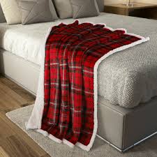 بطانية كنب مخمل وفرو أبريال blanket throw blanket bed
