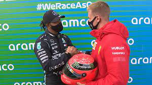 Mikhail schumacher, f1 world champion michael schumacher, won the european championship f3 last year. Emotional Scenes As Mick Schumacher Hands Hamilton Father S Race Worn Helmet