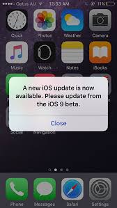 Maybe you would like to learn more about one of these? Ios 9 Beta Users Getting New Ios Update Is Now Available Popup Message Due To Glitch