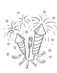 Picture Of Firecrackers And Fireworks Coloring Page Download Print Online Coloring Pages For Free Color Nimbus