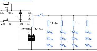 Led Emergency Light Circuit Diagram Without Transformer Led Emergency Lights Emergency Lighting Circuit Diagram