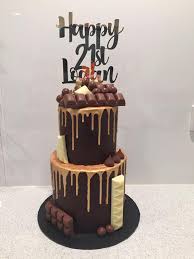 Basically it is tart based cake with delicious mascarpone cream, decorated with fresh fruits, meringue, flowers and more. Happy 21st Logan The Chocolate Shed Cake Design Facebook