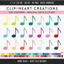 100 Musical Notes Clipart Commercial Use Instant Download Png Etsy Music Clipart Clip Art Music Notes Art