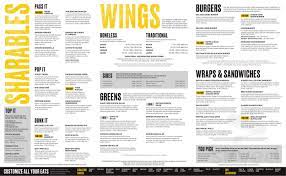 Bww Menu Design Buffalo Wild Wings Wings Menu Buffalo Wild