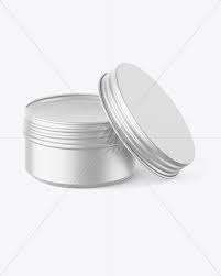 100g Matte Cosmetic Tin Can Mockup In Can Mockups On Yellow Images Object Mockups